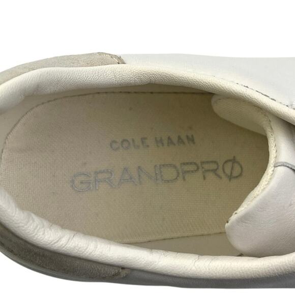 Cole Haan GrandPro Women's White Leather Lace Up Tennis Sneakers Shoes Size 9.5 - Picture 7 of 8